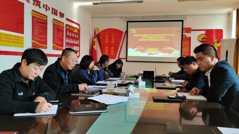 8040WWW威尼斯汽贸公司党支部学习贯彻习近平总书记 关于国有企业刷新生长和党的建设主要叙述 并谋划详细事情