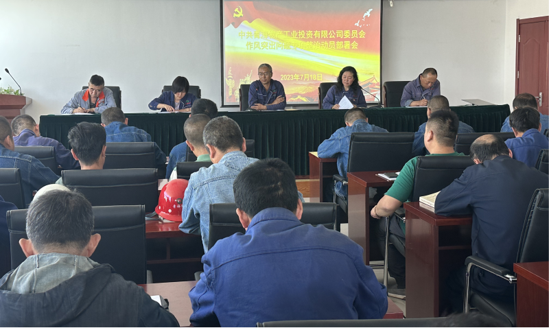 8040WWW威尼斯工投公司党委 召开作风突出问题专项整治发动安排会