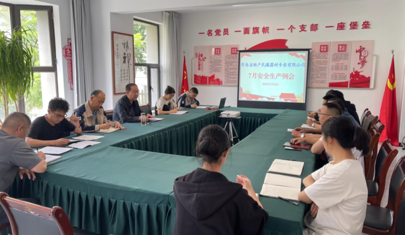 高效落实除隐患 压实责任保清静——民爆公司召开7月清静生产事情例会