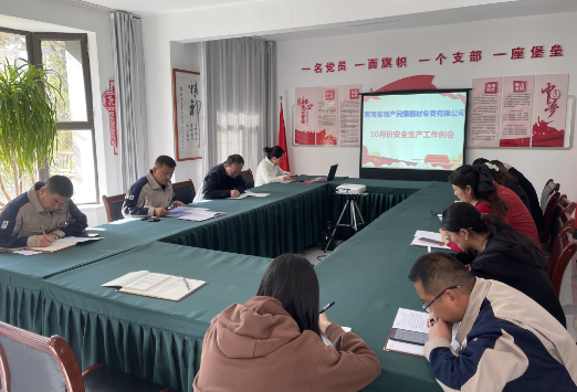 民爆公司召开2024年10月份清静生产例会暨清静生产讲评会