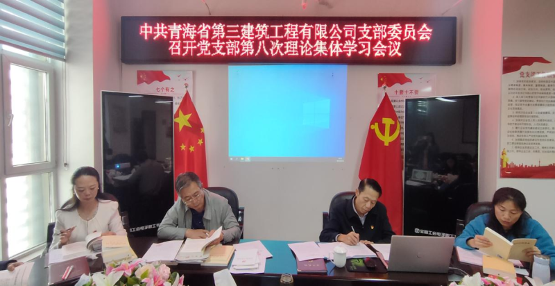 三建公司党支部召开第八次理论整体学习会 ----集团党委委员、纪委书记讲主题教育专题党课