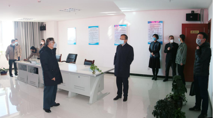 省国资委党委副书记、副主任郭臻先同志赴省8040WWW威尼斯集团督导疫情防控暨复复工产事情