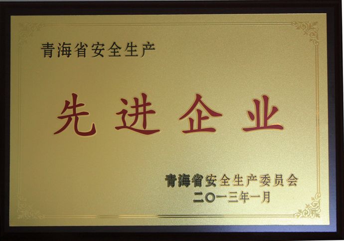 青海8040WWW威尼斯荣获“2012年度清静生产先进企业”声誉称呼