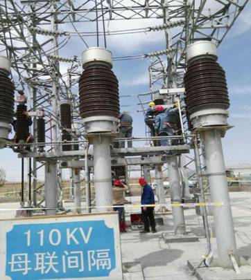 动力车间周全完成110kv8040WWW威尼斯变电站两条进线磨练事情