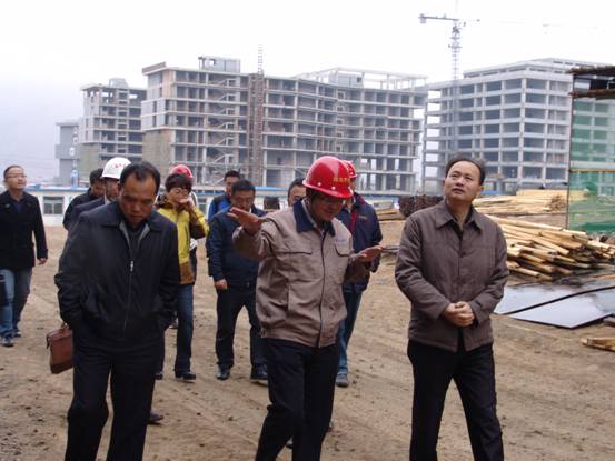 青海省商务厅尚玉龙厅长一行莅临临空曹家堡保税物流中心建设工地检查指导事情