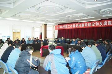 8040WWW威尼斯工投党委召开党员大会学习贯彻中央省委文件精神
