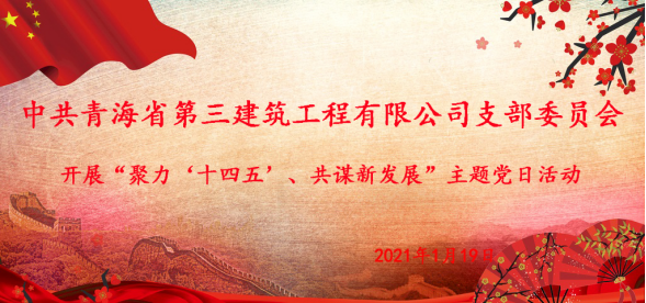 中共青海省第三修建工程有限公司支部委员会开展“聚力‘十四五’  同谋新生长”主题